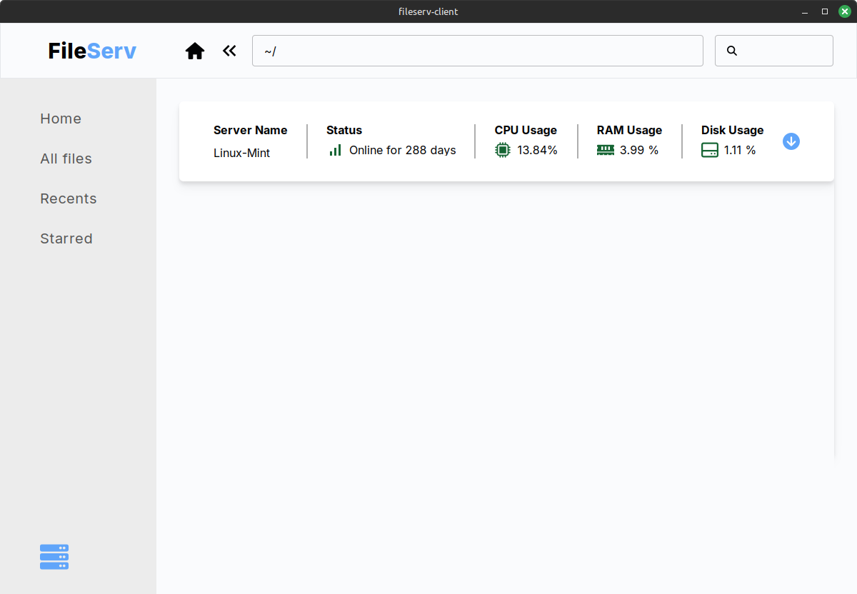 Server monitoring info response from server