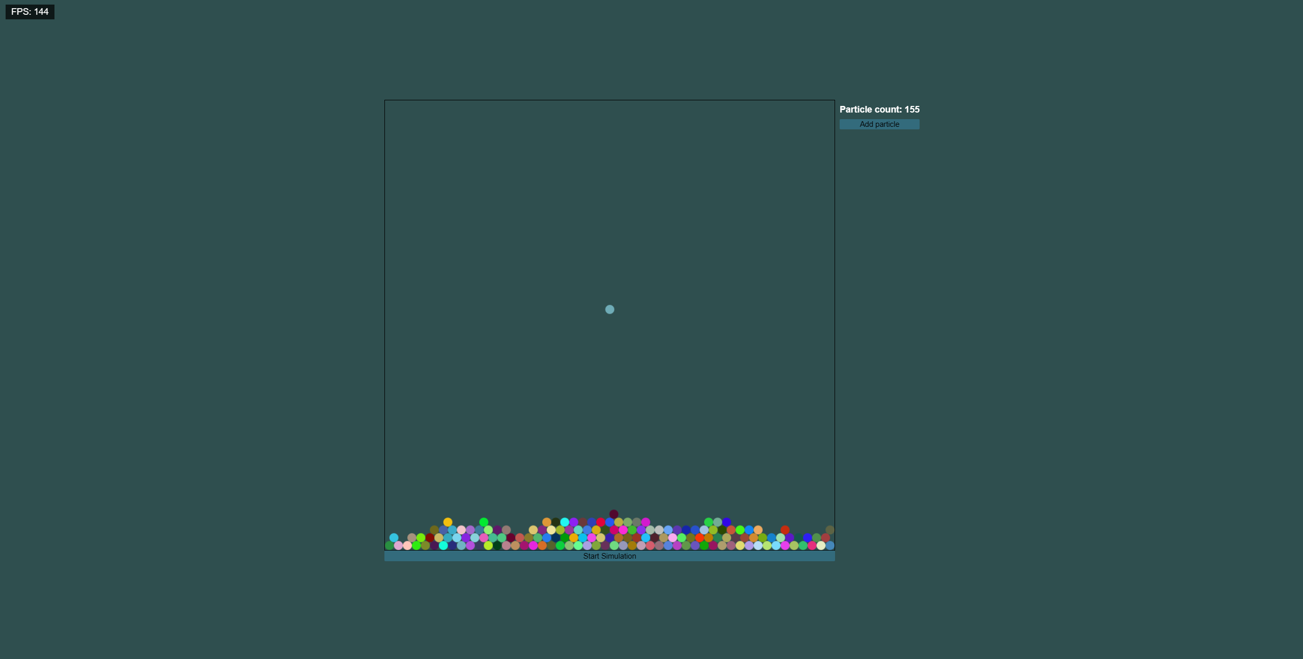 Multithreaded Particle Simulation